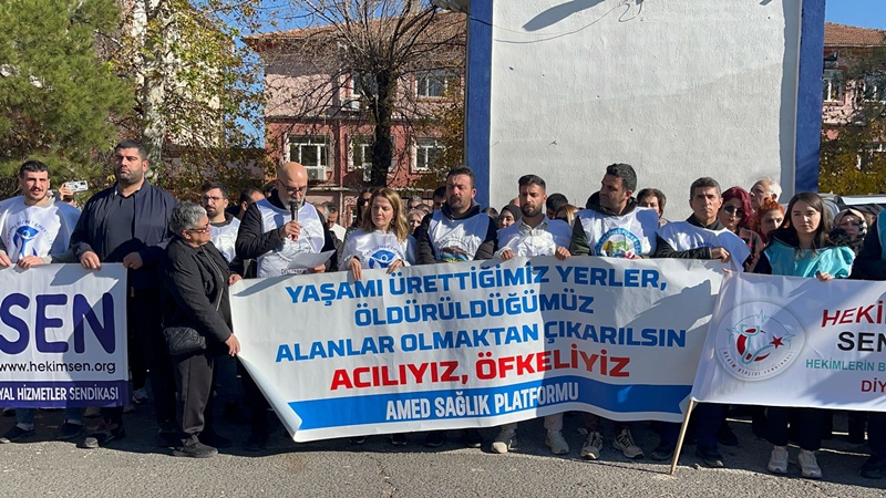 Diyarbakir Saglik Protesto