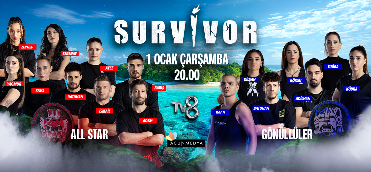 Survivor 2025 1 ocakta başlıyor