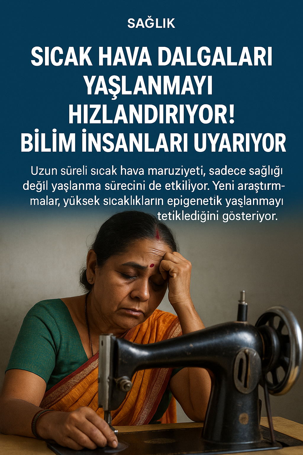 Sıcak hava dalgaları yaşlanmayı hızlandırıyor!