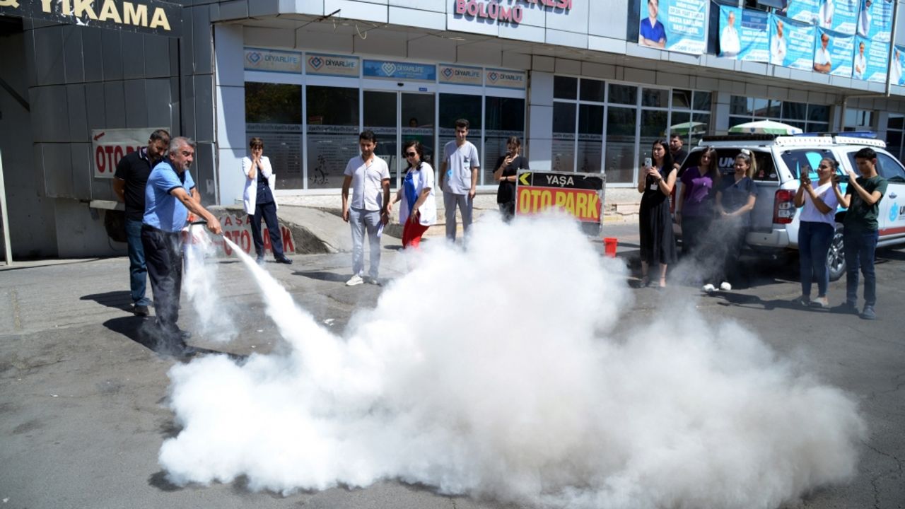 Diyarbakır'da hastanede tatbikat gerçekleştirildi