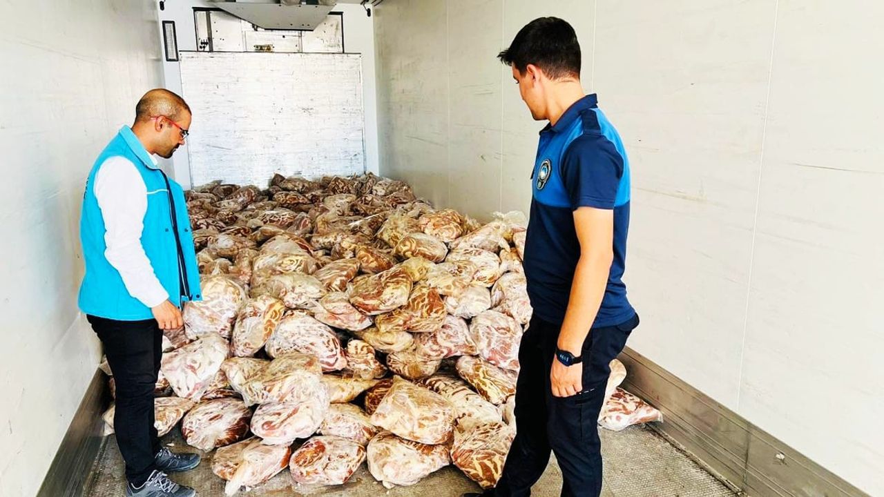 Diyarbakır'da 5 ton ete el konuldu