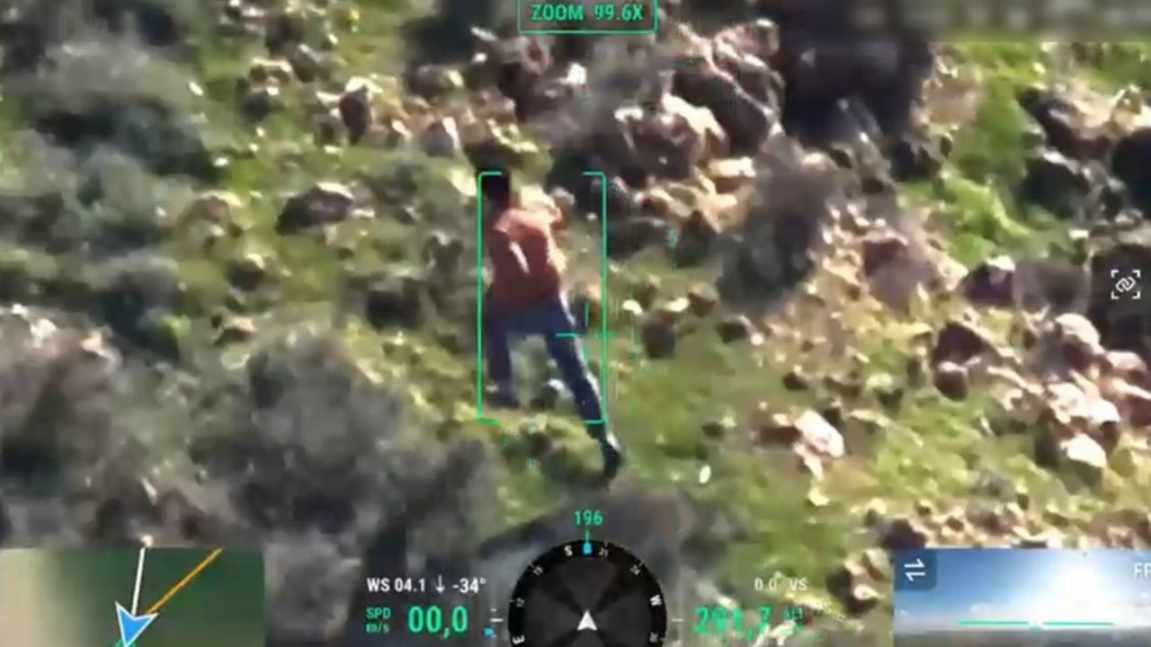 Uyuşturucu taciri dron ile yakalandı