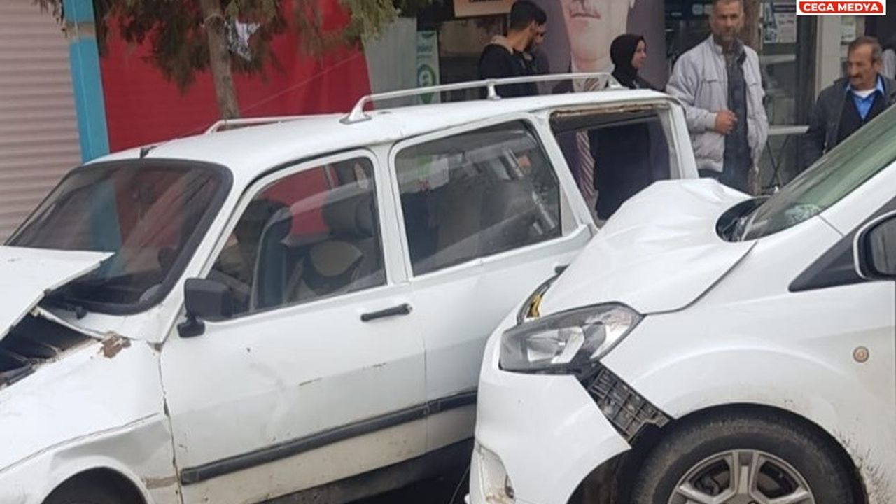 Mardin'de 7 araç birbirine girdi: 1 yaralı