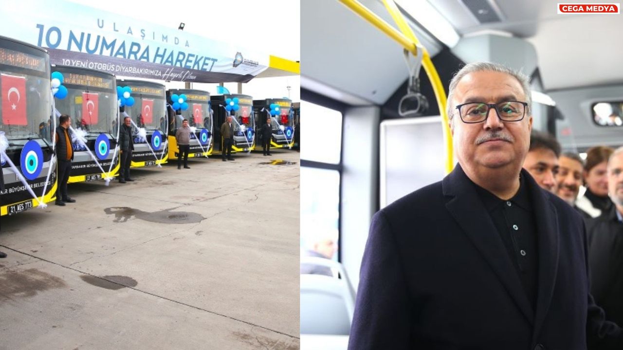 Diyarbakır'da 10 otobüs hizmete alındı