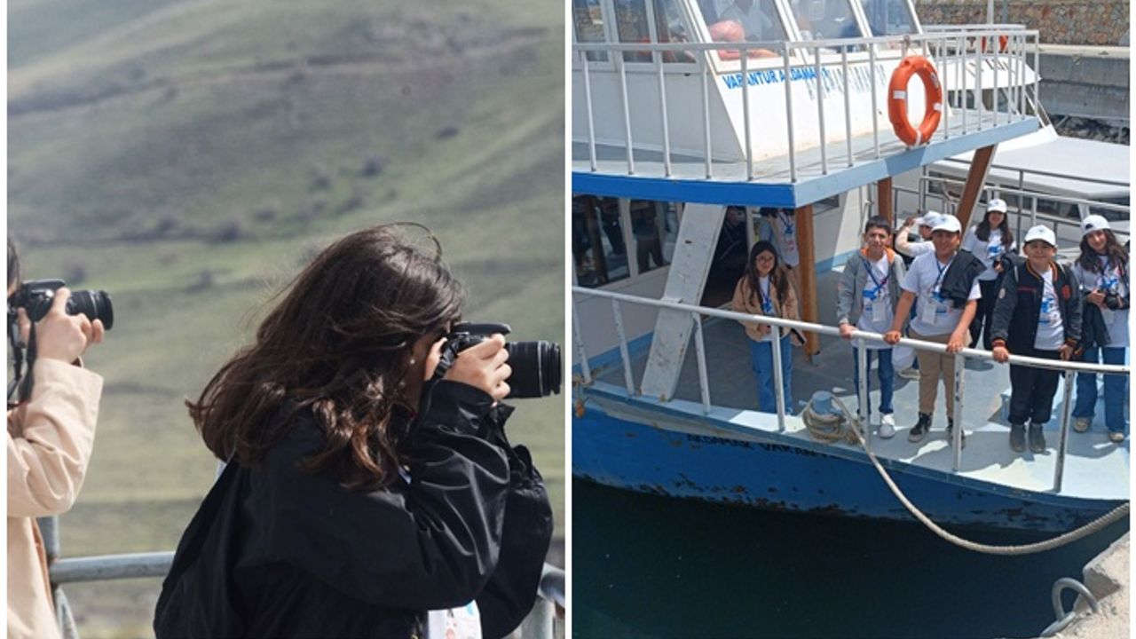 Çocuklar Van’ı fotoğraflıyor
