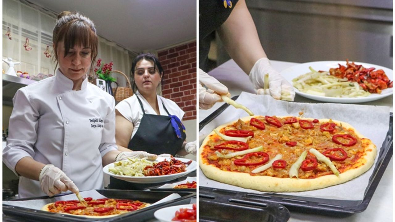 Diyarbakır’da kengerli pizza yaptılar