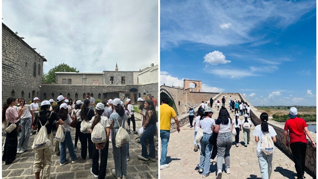 Diyarbakır’da öğrenciler tarihi mekanları gezdi