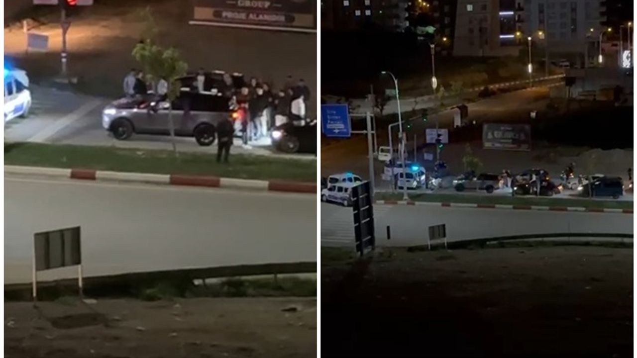 Gürültü yapan düğün konvoyuna uyarı
