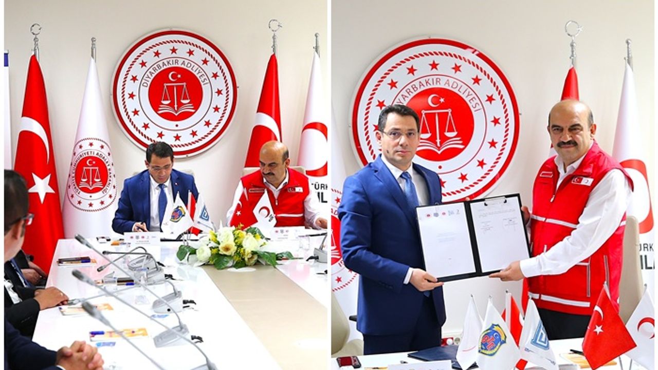 Diyarbakır Cumhuriyet Başsavcılığı ile Türk Kızılay'ı arasında işbirliği protokolü