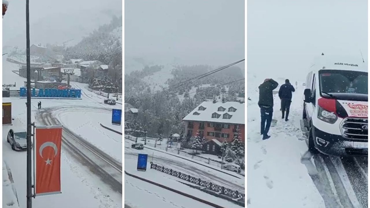 Palandöken’de mayıs karı
