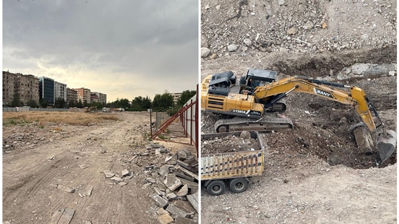 Diyarbakır’da 89 kişiye mezar olan Diyar Galeria için ilk kepçe