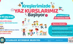 Büyükşehir Belediyesinin yaz kursları başlıyor