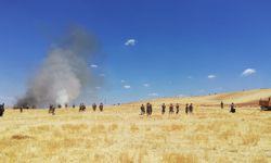 Dedaş ekipleri, bilinçli çıkarıldığı ileri sürülen yangının ortasında kaldı.