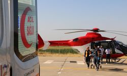 Diyarbakır'da ambulans helikopter Eda bebek için kalktı