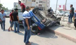Adıyaman'da devrilen otomobilin sürücüsü öldü