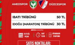 Amedspor-Düzcespor Maçının biletleri satışa çıktı