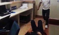 Gaziantep'te sağlık çalışanına saldırı görüntüleri