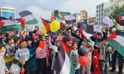 Diyarbakır’da, Filistin'deki akranları için yürüdüler 