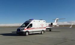 Kalp hastası için ambulans uçak havalandı