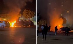 Diyarbakır’da park halindeki otomobil yandı