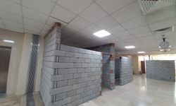 Diyarbakır’da hastane içindeki inşaata tepki