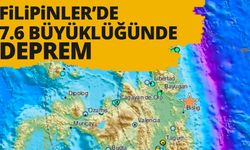 Filipinler'de 7,6 büyüklüğünde deprem