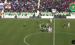 Denizlispor -Amedspor maçında tatsız görüntüler