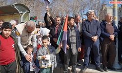 Gazze'ye yönelik saldırılara Adıyaman'da protesto