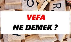 Vefa ne demek?