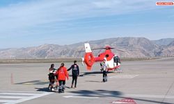 Cizre’de 3 yaşındaki çocuk ambulans helikopterle nakledildi