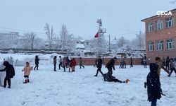 Bingöl’de kar yağışı, okullar tatil edildi