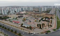 Diyarbakır Medland Lunapark'ta bayram hazırlığı..