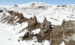 "Nemrut’ta kar manzaralı görsel şölen