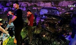 Mardin’de kaza sonrası otomobil alev aldı:  6 yaralı