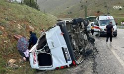Yolcu minibüsü kaza yaptı: 12 yaralı