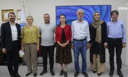DEM Parti Eşgenel Başkanı Hatimoğulları'ndan Akdeniz Belediyesi'ne ziyaret