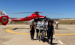 Diyarbakır'da helikopter yeni doğan bebek için havalandı