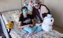 Gaziantep'te çocuk hastanesinde moral etkinliği