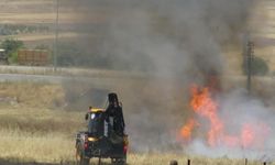 Buğday ve arpa tarlası yandı