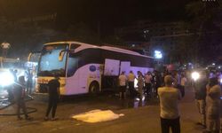 44 yolcusu olan otobüs alev aldı