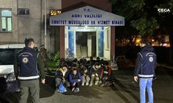 Ağrı'da 32 göçmen yakalandı