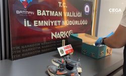 Ayakkabı kutusunda uyuşturucu ele geçirildi