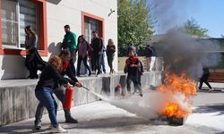 Diyarbakır’da Kız Öğrenci Yurdu’nda yangın tatbikatı