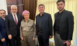 Diyarbakırlı eski ve yeni vekiller Barzani ile bir arada