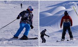 Erzurum Palandöken'de kayak keyfi