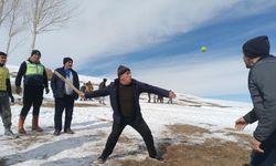 Hayvan kılından yapılan tenis topu ile topa şeko oynanıyor