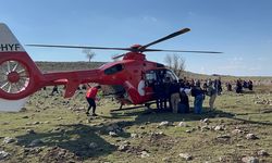 Helikopter ambulans Diyarbakır Çermik’ten havalandı