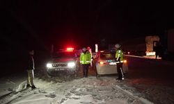 Kop Dağı Geçidi'nde kar ve tipi