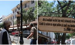 Diyarbakır Sur’da Gazi Caddesi Kürt şairlerin beyitleriyle süslendi