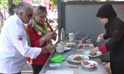 Yemek yarışmasında hünerlerini sergiledi